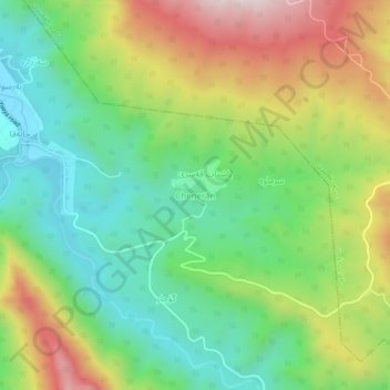 Cheneran topographic map, elevation, terrain