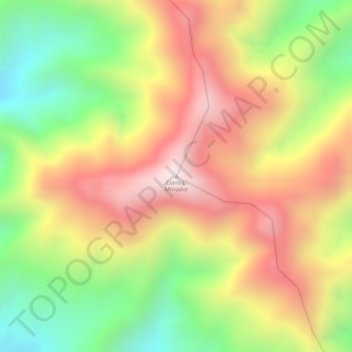 Cerro El Mirrador topographic map, elevation, terrain