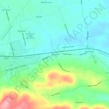 Hancock topographic map, elevation, terrain