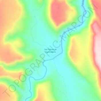 San Rafael de Agostadero topographic map, elevation, terrain