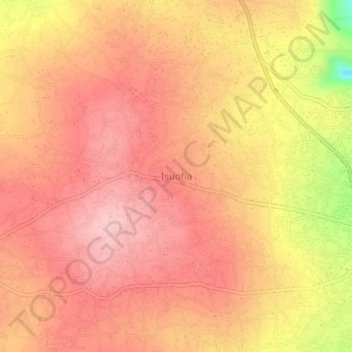 Isuofia topographic map, elevation, terrain