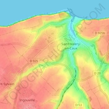 Etennemare topographic map, elevation, terrain
