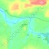 Beaufort topographic map, elevation, terrain