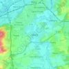 Marly topographic map, elevation, terrain