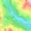 Fontcouverte topographic map, elevation, terrain