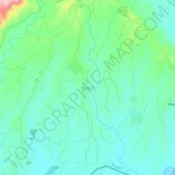 Pugol topographic map, elevation, terrain