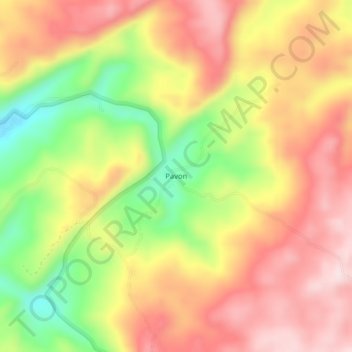 Pavon topographic map, elevation, terrain