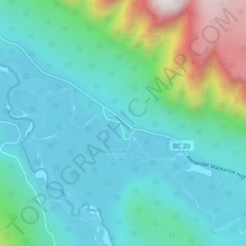 Stuie topographic map, elevation, terrain