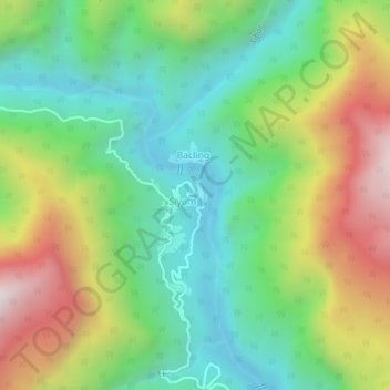 村17 topographic map, elevation, terrain