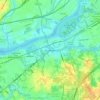 Burlington topographic map, elevation, terrain