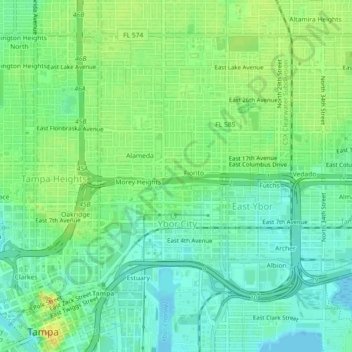 La Casa topographic map, elevation, terrain