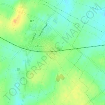Le Lac topographic map, elevation, terrain
