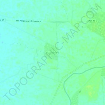 Atotonilco topographic map, elevation, terrain