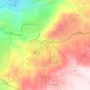 Aayoun El Siman topographic map, elevation, terrain