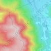 Le Solem topographic map, elevation, terrain