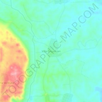 Villa Pagaduan topographic map, elevation, terrain
