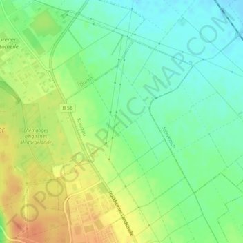 Rinne topographic map, elevation, terrain