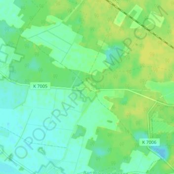 Roddan topographic map, elevation, terrain