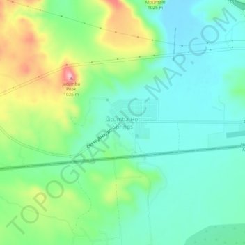 Jacumba Hot Springs topographic map, elevation, terrain