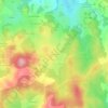 Les Landes topographic map, elevation, terrain