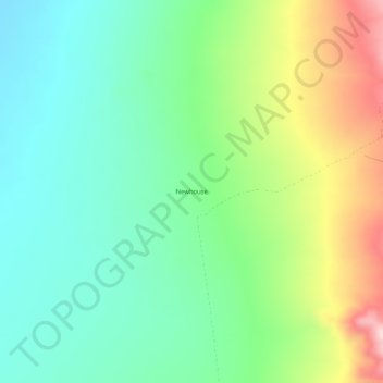 Newhouse topographic map, elevation, terrain