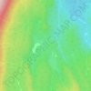 Horsetail Falls topographic map, elevation, terrain