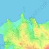 Le Tertre aux Scènes topographic map, elevation, terrain