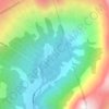 Bøyabreen topographic map, elevation, terrain