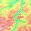 Jena topographic map, elevation, terrain