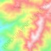 Pandere topographic map, elevation, terrain
