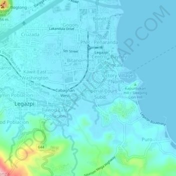 Cabagñan East topographic map, elevation, terrain