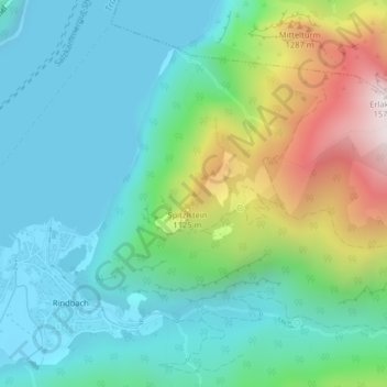 Loser topographic map, elevation, terrain