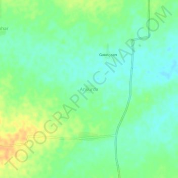 Ansurda topographic map, elevation, terrain