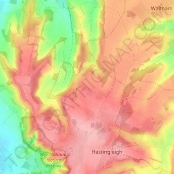 Hassell Street topographic map, elevation, terrain