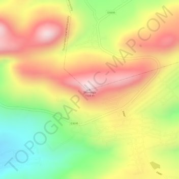 Thononda topographic map, elevation, terrain