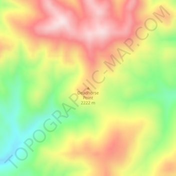 Deadhorse Point topographic map, elevation, terrain