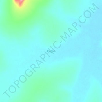 Kagali topographic map, elevation, terrain