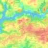 Lan Kersaux topographic map, elevation, terrain