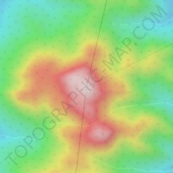 Azan Rara topographic map, elevation, terrain