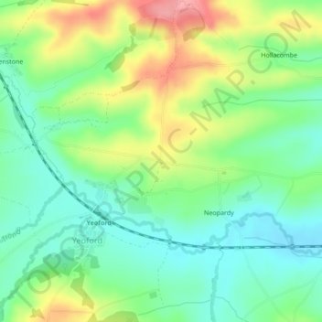 Brandside Corner topographic map, elevation, terrain