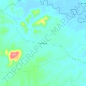 Iwahig topographic map, elevation, terrain