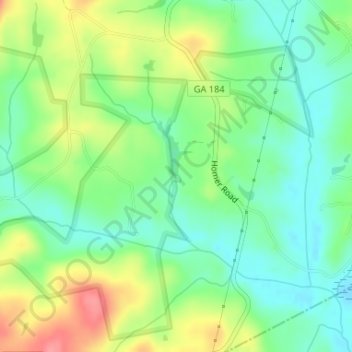 Anderson Pond Dam topographic map, elevation, terrain