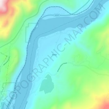 Beebe topographic map, elevation, terrain