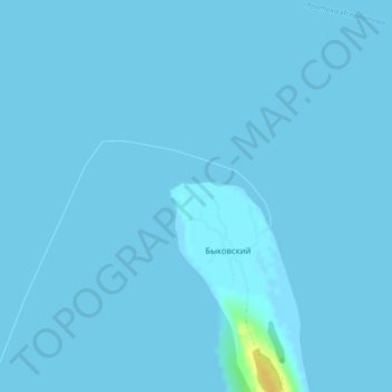 Быковский topographic map, elevation, terrain