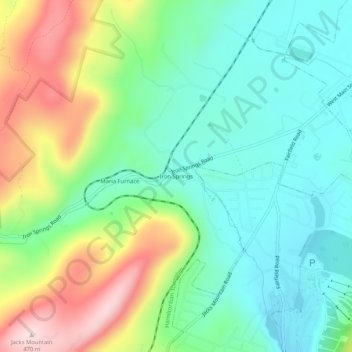 Iron Springs topographic map, elevation, terrain