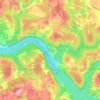 Lake Lynn topographic map, elevation, terrain