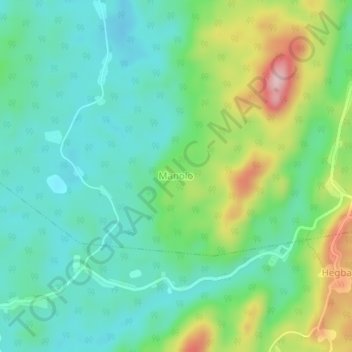 Manolo topographic map, elevation, terrain