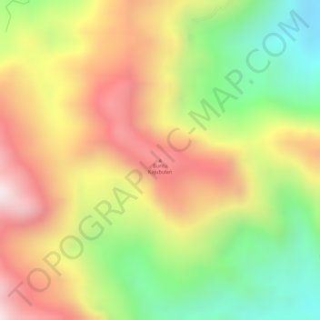 Buntu Kajubulan topographic map, elevation, terrain