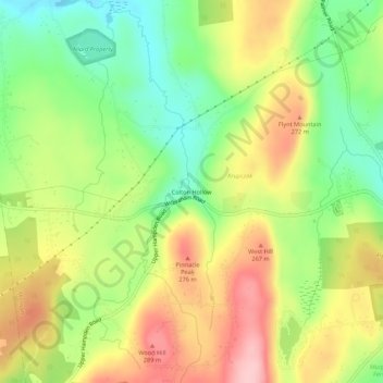 Colton Hollow topographic map, elevation, terrain