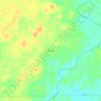 Alvarado topographic map, elevation, terrain